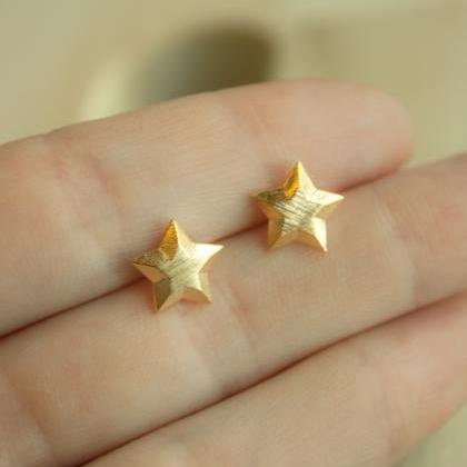 925 Silver Post Star Stud Earrings / Stars..