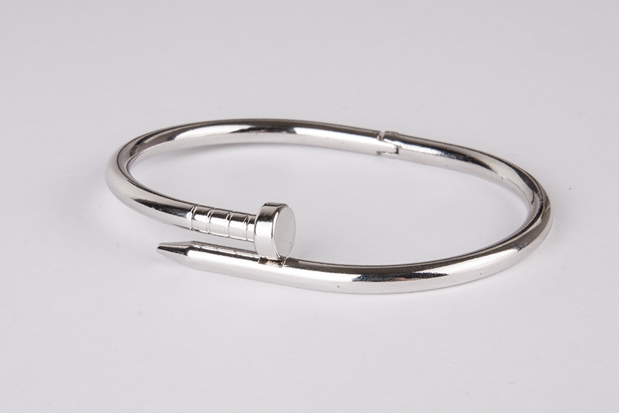 Nail Bracelet Cuff Bangle Silver Gold Plated Women Bracelet Gift For